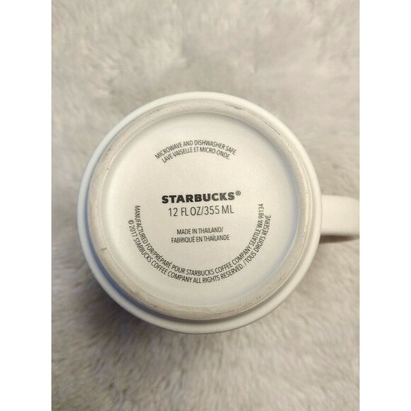 Starbucks 2017 Christmas Xmas Holiday Tree Ceramic Coffee Mug Cup 12oz - Picture 6 of 8